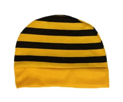 ست سرهمی و کلاه نوزادی پسرانه طرح زنبور مدل PK-H220