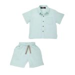 ست پیراهن و شلوارک پسرانه مدل MDSS-CG4147