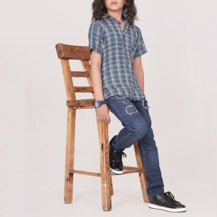 پیراهن پسرانه مدل چهارخانه کد KAM_C1402123445