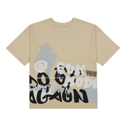 تی شرت آستین کوتاه پسرانه سون پون مدل 1581 رنگ کرم