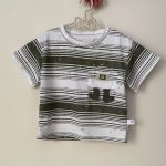 تی شرت آستین کوتاه پسرانه مدل راه راه کد 422102