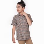 پیراهن پسرانه مدل چهارخانه کد KAM_B14022234