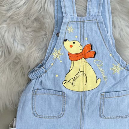 سرهمی جین بچگانه مدل خرسی