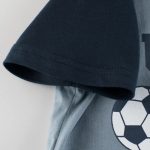 تی شرت آستین کوتاه پسرانه هومنیتی مدل WYKBTS9862-LTDEBLU