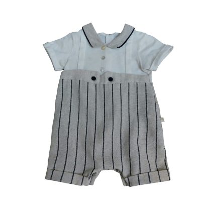 سرهمی پسرانه مدل رامپر مجلسی برند میو مینی بی بی کد 0923