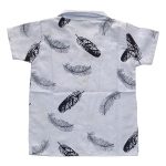 ست پیراهن آستین کوتاه و شلوارک پسرانه مدل هاوایی طرح پر کد 1100