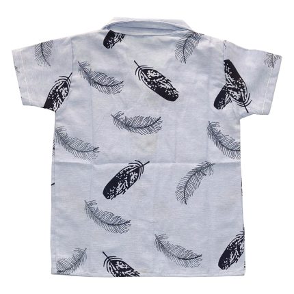 ست پیراهن آستین کوتاه و شلوارک پسرانه مدل هاوایی طرح پر کد 1100