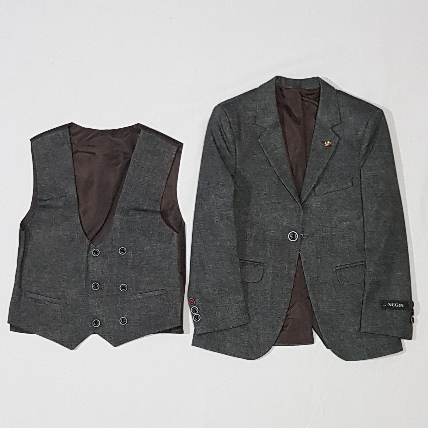 ست کت و جلیقه پسرانه مدل Ne 14013 ست کت و جلیقه پسرانه مدل Ne 14013