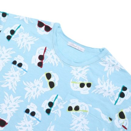 تی شرت آستین کوتاه پسرانه فیورلا مدل sunglasses 44071