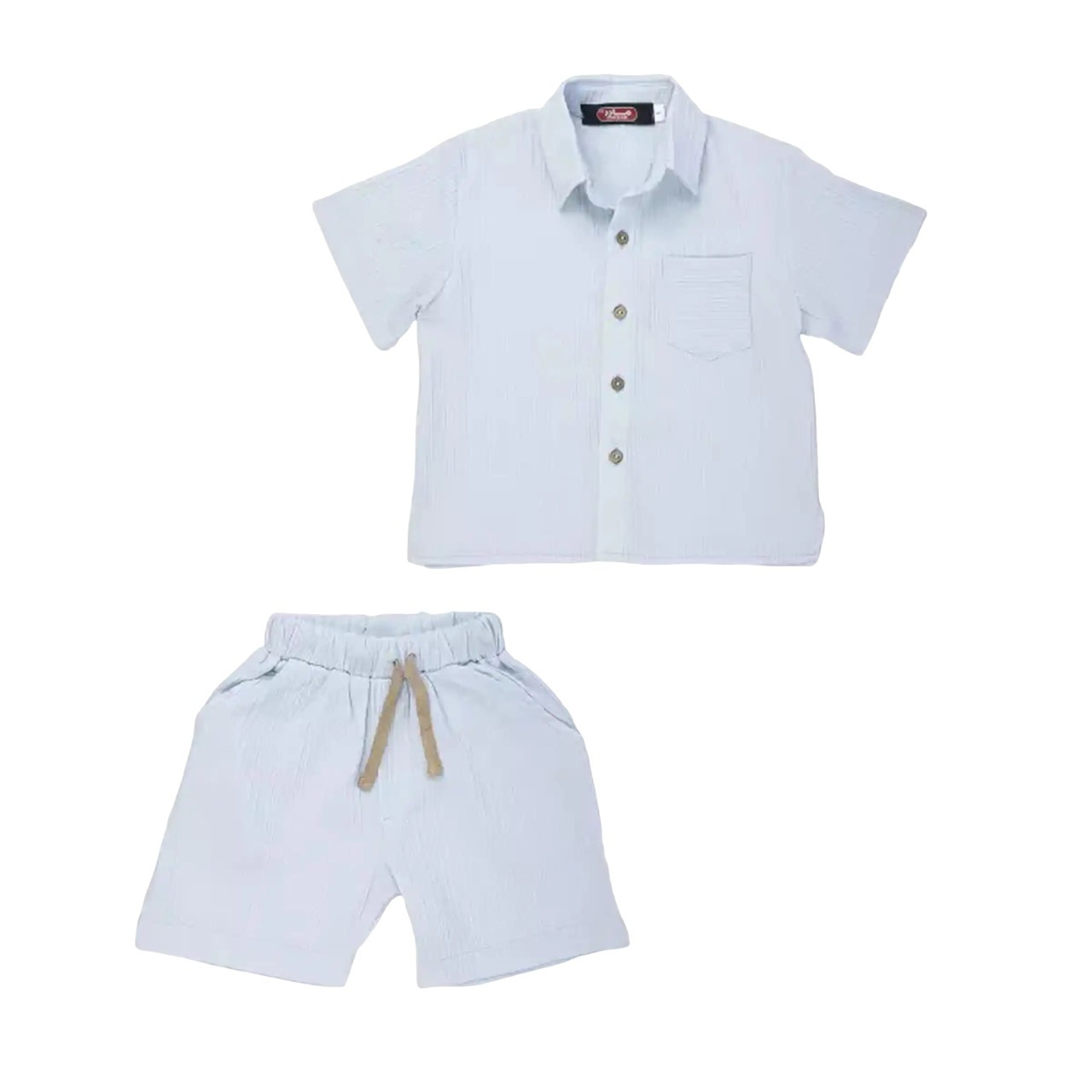 ست پیراهن و شلوارک پسرانه مدل MDSS-CG4143 ست پیراهن و شلوارک پسرانه مدل MDSS-CG4143