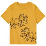 تی شرت آستین کوتاه پسرانه لوپیلو مدل 2T_REX مجموعه دو عددی