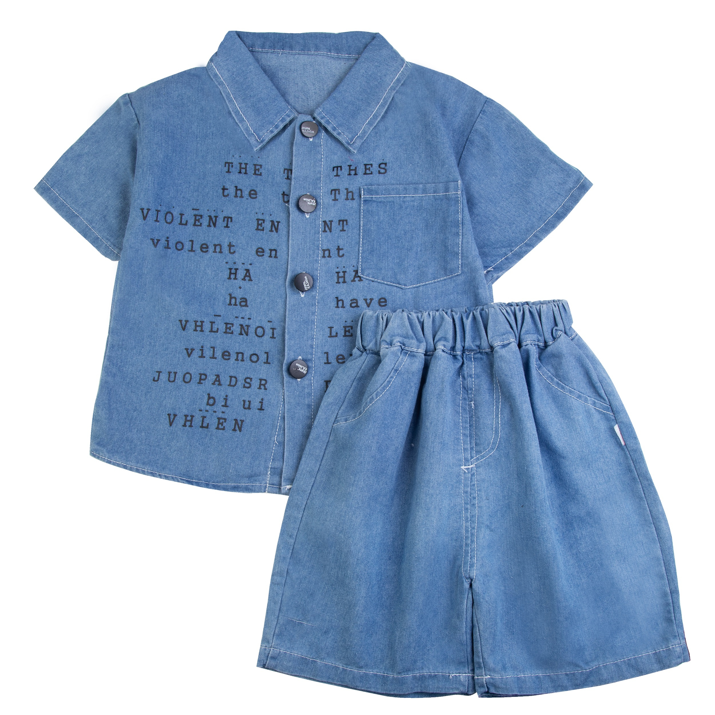 ست پیراهن و شلوارک پسرانه مدل 2309 ست پیراهن و شلوارک پسرانه مدل 2309