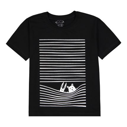 تی شرت آستین کوتاه پسرانه تیتیش مدل Rabbit And Bear