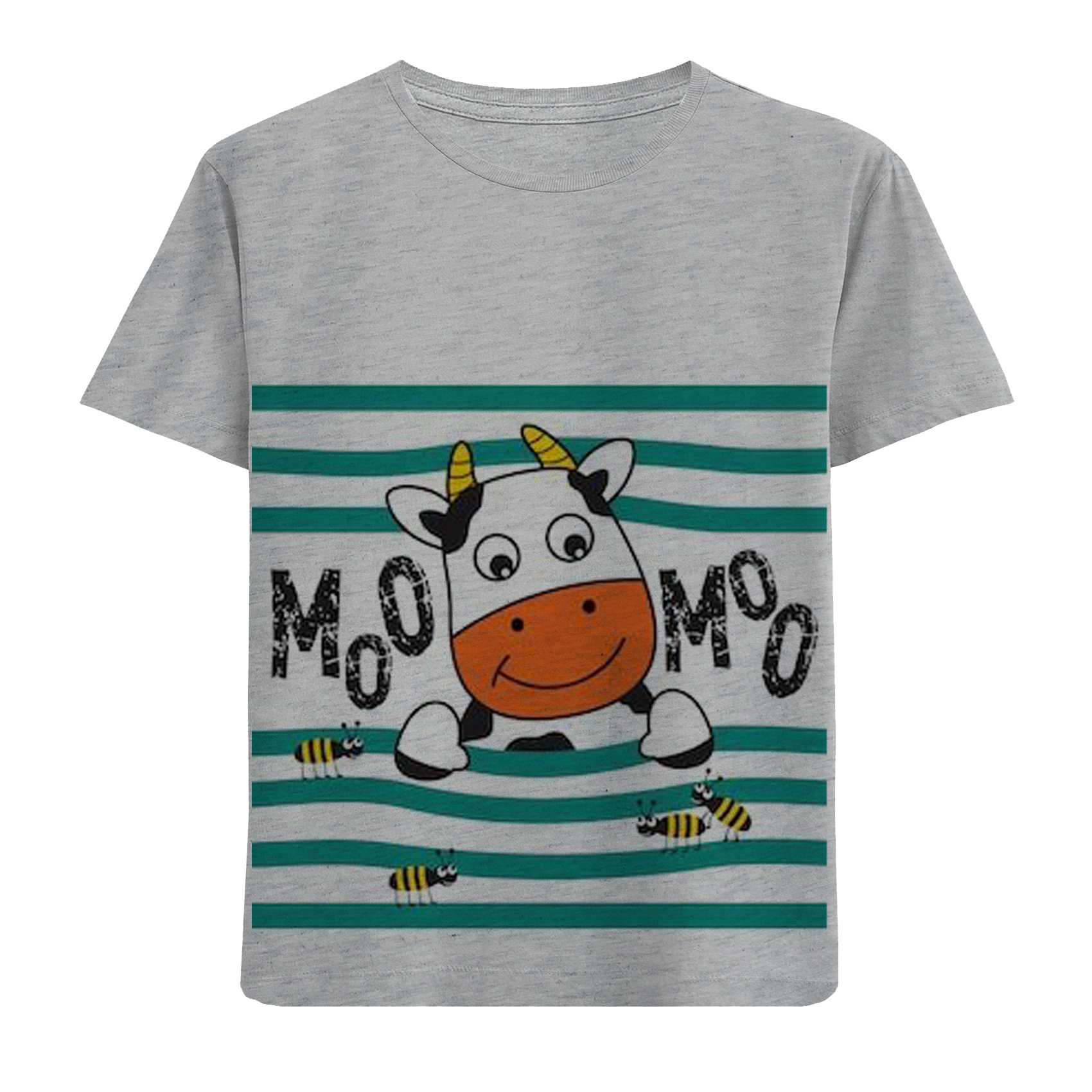 تی شرت پسرانه مدل گاو F312 تی شرت پسرانه مدل گاو F312