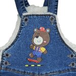 سرهمی جین بچگانه مدل داخل خز دار sh28