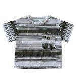 تی شرت آستین کوتاه پسرانه مدل راه راه کد 422102