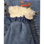 سرهمی جین بچگانه مدل داخل خز دار sh28