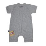 ست سرهمی و کلاه نوزادی پسرانه فسقلیمون طرح فیل کد 1155 رنگ طوسی