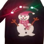 پلیور پسرانه پیپرتس مدل آدم برفی لایت دار