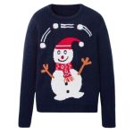 پلیور پسرانه پیپرتس مدل آدم برفی لایت دار