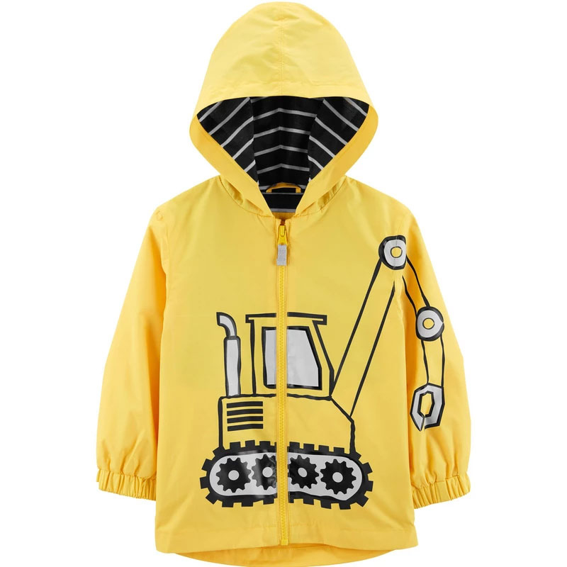 بارانی نوزادی مدل تراکتور رنگ زرد