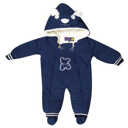 سرهمی نوزادی الشن مدل خرس مهربون رنگ سرمه ای