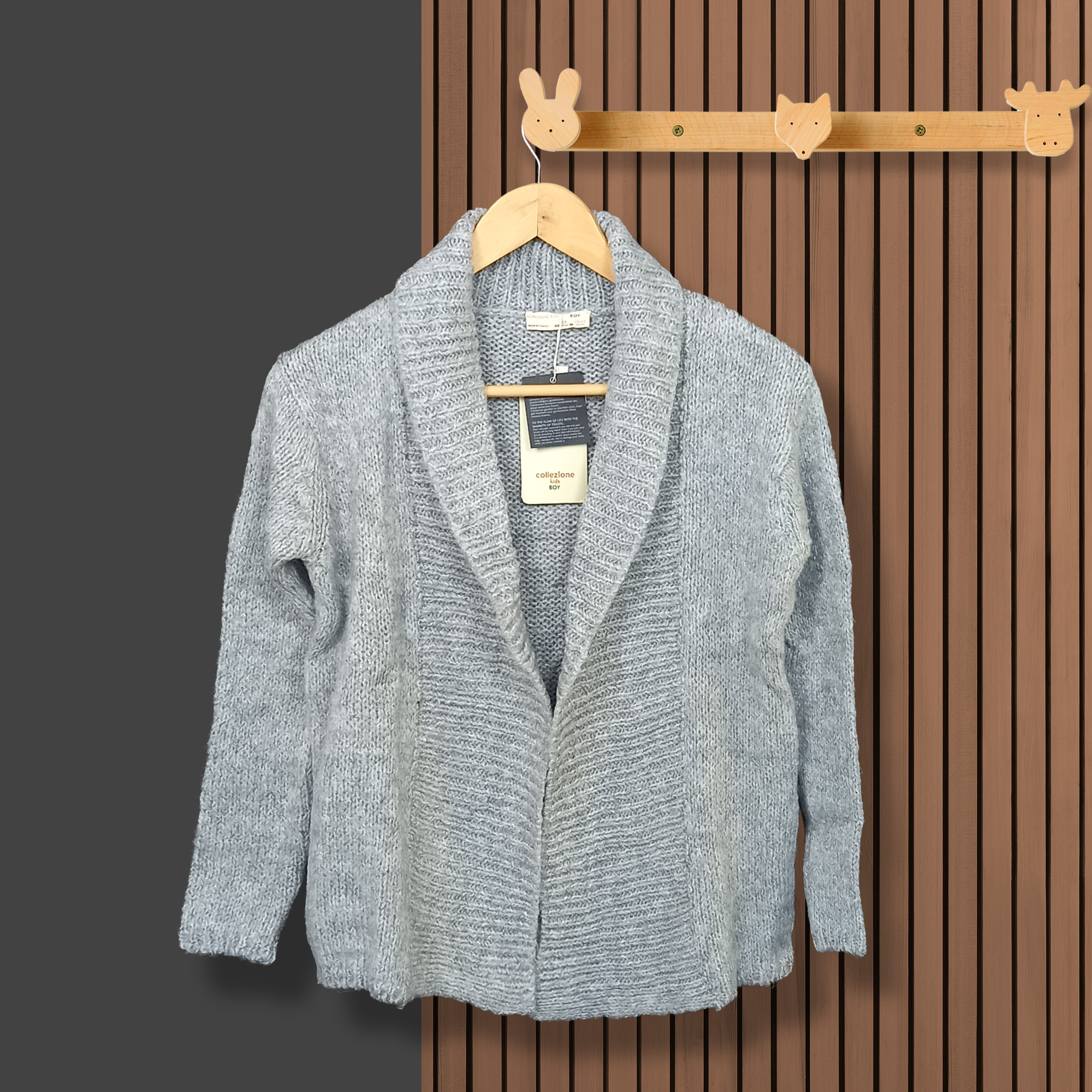 ژاکت پسرانه کولزیون مدل یقه آرشال دوبل