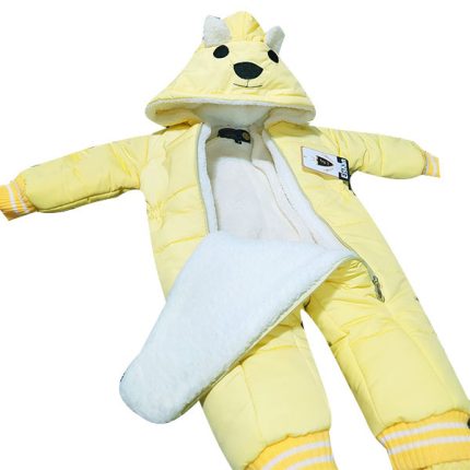 سرهمی نوزادی الشن مدل تدی کد Lim66 رنگ لیمویی