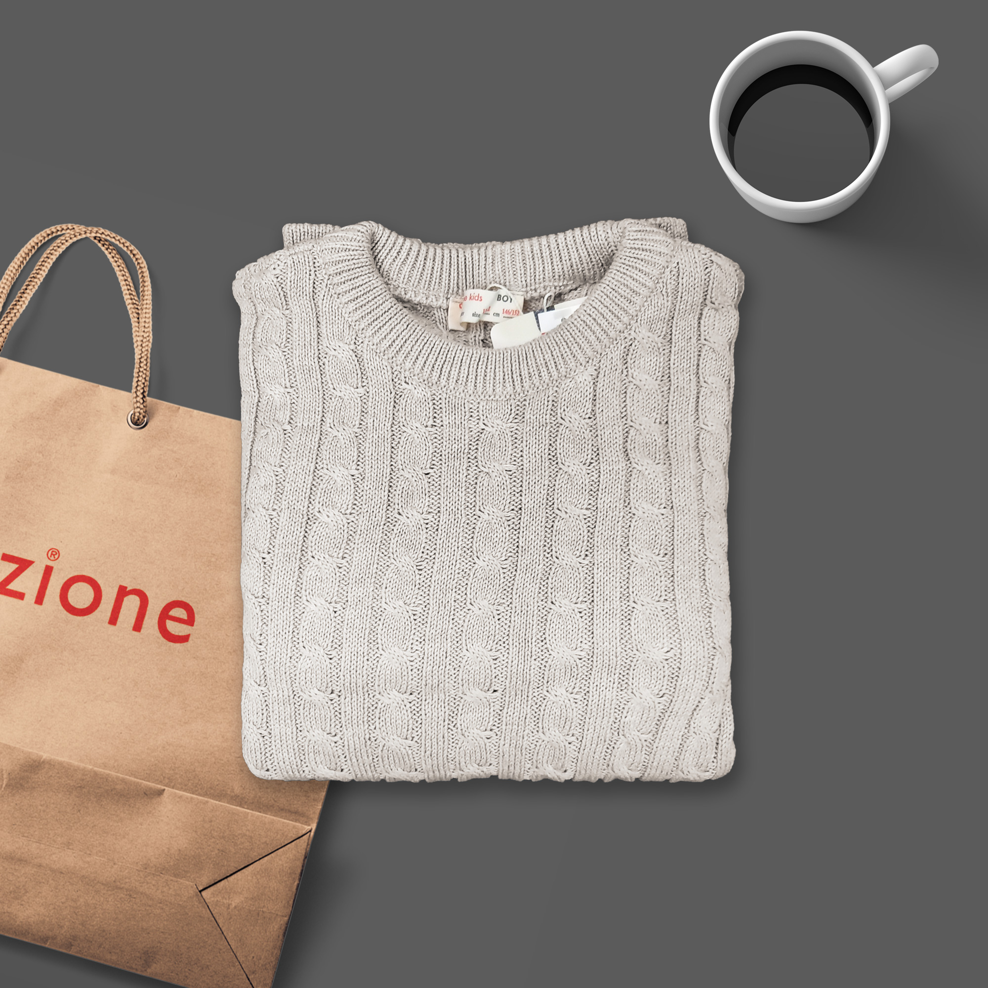 پلیور پسرانه کولزیون مدل پیچ کد 113