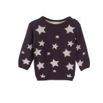 پلیور یقه گرد نوزادی مدل ستاره