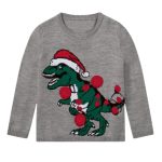 پلیور یقه گرد پسرانه لوپیلو مدل Da20 رنگ طوسی