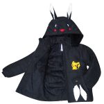 کاپشن نوزادی مدل خرگوشی رنگ مشکی